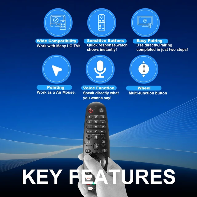 Alt view image 3 of 5 - Replacement for LG TV Remote Magic Remote Control AKB75855501 AN-MR20GA