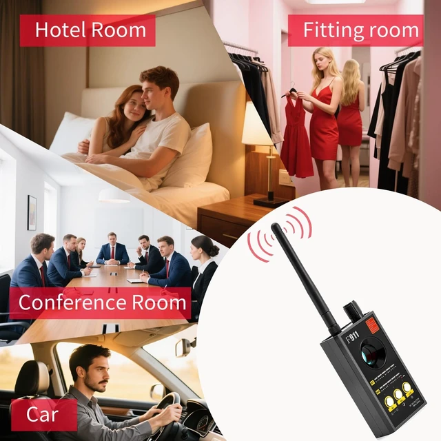 Alt view image 4 of 5 - Hidden Camera Detectors, Camera Detectors, Bug Detector, GPS Detector Finder for Car, BnB, Hotels, Bathroom, Home, Office