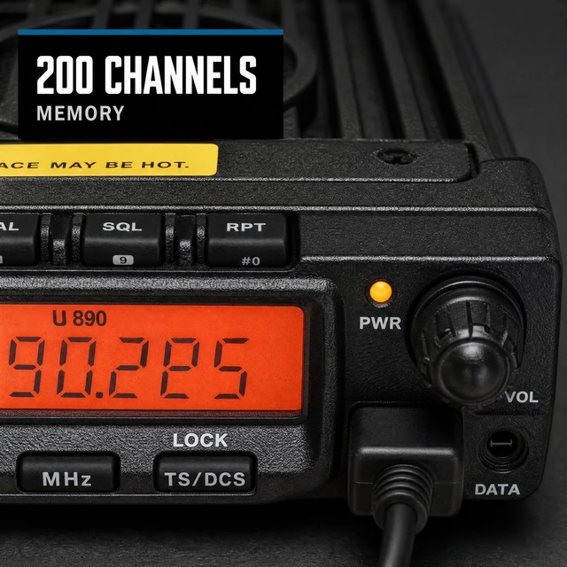 Alt view image 3 of 5 - Klein Electronics BLACKBOX-M-V Blackbox VHF Mobile Radio, Public Safety Radio, Easy Install, 200 Channels Memory, 55 Watts High power, Alpha-Numeric Display