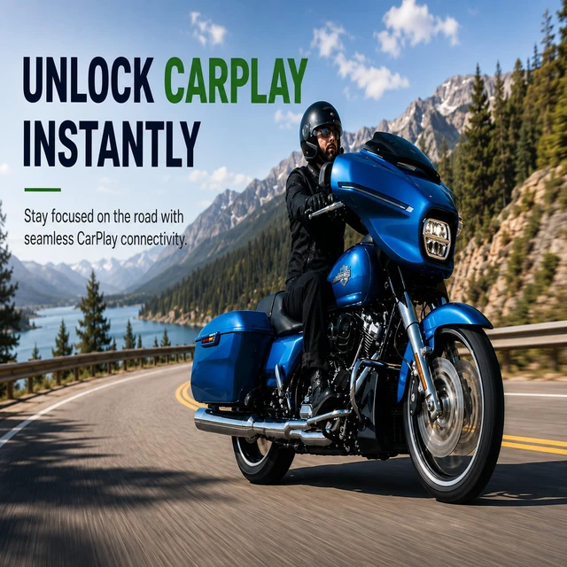 Alt view image 5 of 5 - Tifziogu Motorcycle CarPlay Bluetooth Headset Bypass Adapter
