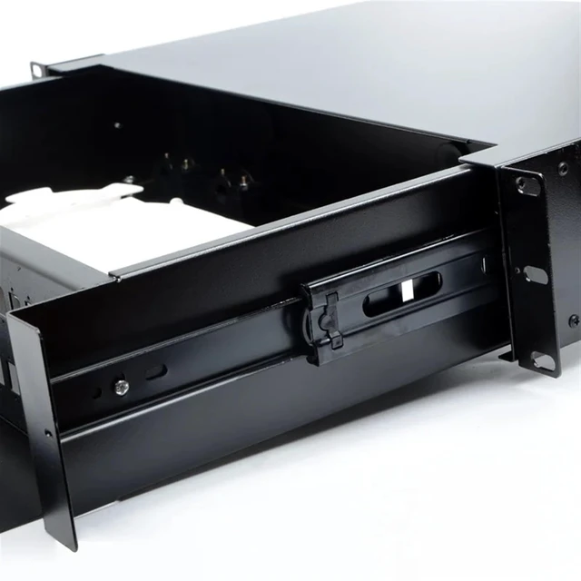 Alt view image 4 of 5 - 48 Ports Fiber Optic Terminal Box Fiber Patch Panel SC FC LC Pigtail ODF 2U 48 Singlemode Multimode (48 CORE SC A SM)