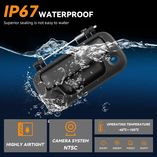 Alt view image 5 of 5 - DEAL AUTO ELECTRIC PARTS Tailgate Handle Backup Camera w/Power Cable
