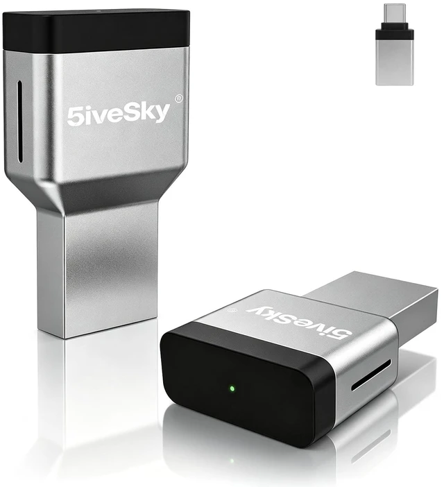 Main image of 5iveSky Wireless CarPlay Adapter for iPhone, Wireless Android Auto Adapter for Factory Wired Systems, Auto Reconnect, WiFi 6 & Bluetooth 5.3, Plug and Play CarPlay Adapter for SUV Truck