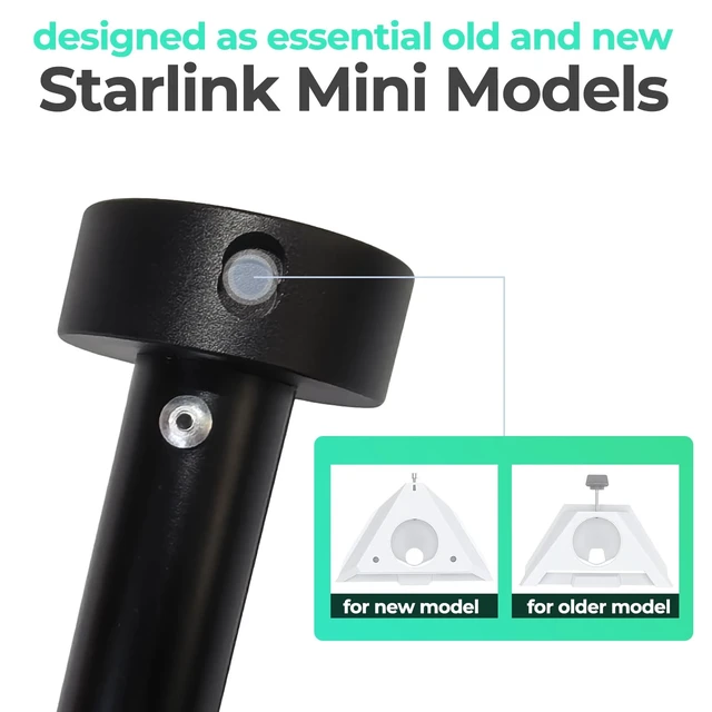 Alt view image 2 of 5 - Saekult Starlink Mini Tripod Stand, Aluminum Portable Mount for Camping, RV