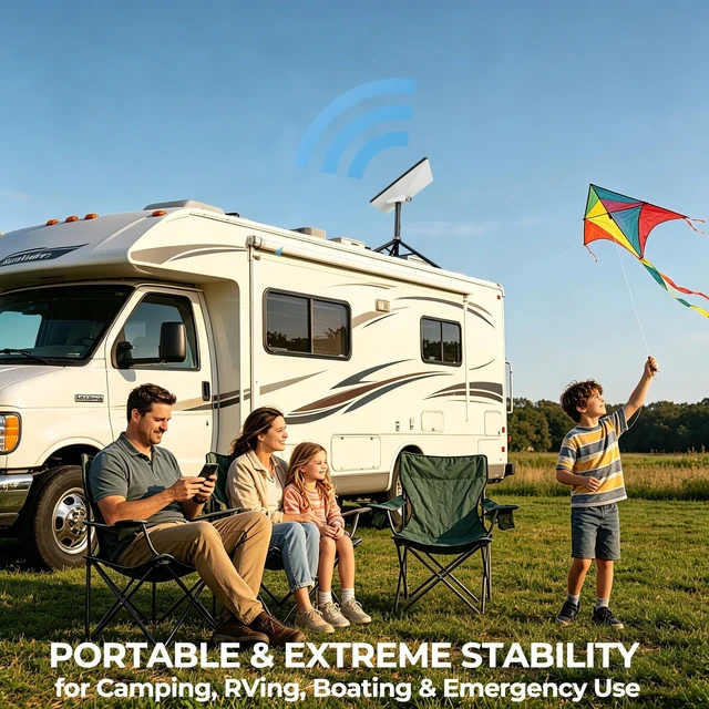 Alt view image 4 of 5 - Saekult Starlink Mini Tripod Stand, Aluminum Portable Mount for Camping, RV