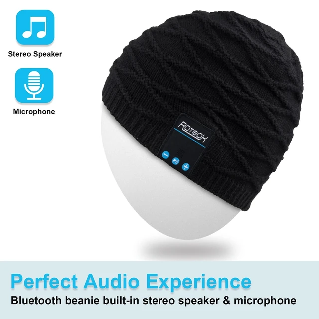 Alt view image 4 of 5 - Bluetooth Beanie Hat with Headphones Wireless Cap for Running Outdoor