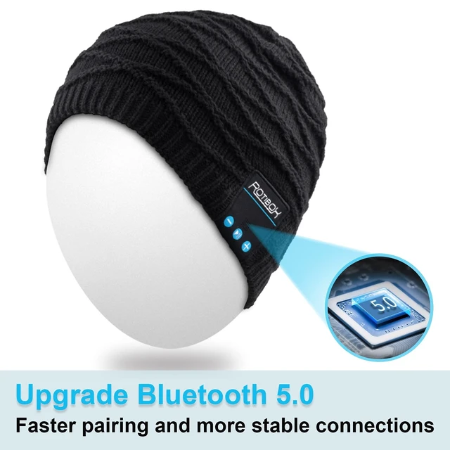 Alt view image 3 of 5 - Bluetooth Beanie Hat with Headphones Wireless Cap for Running Outdoor