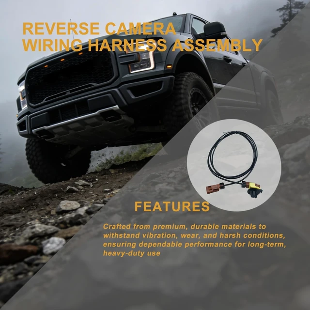 Alt view image 2 of 5 - Reverse Camera Cable Harness Assembly Replaces HC3Z-14D202-M