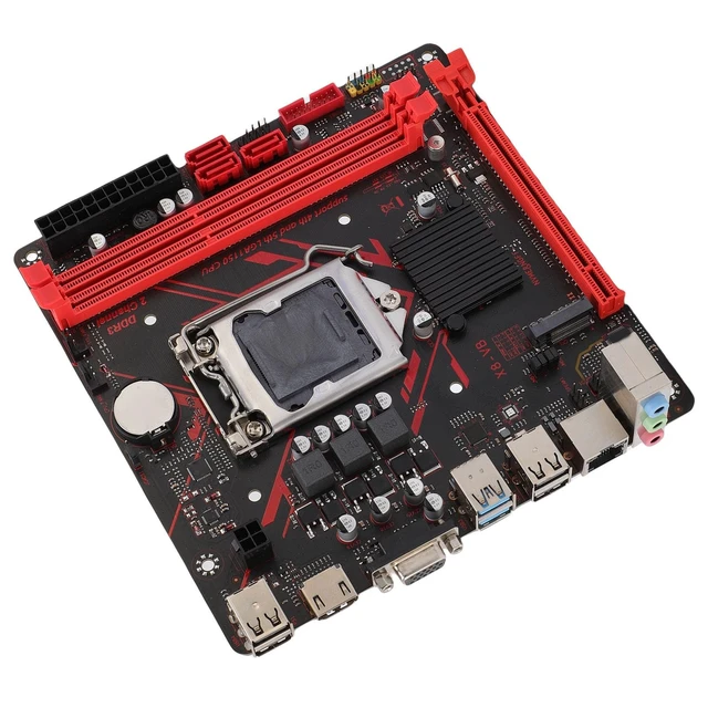 Alt view image 5 of 5 - Erchineko H81 Micro ITX Motherboard Mini ITX Motherboard LGA1150 DDR3 M.2 NVME for Core i7 i5 i3 E3 with 1080p VGA Dual Output PCIE2.0 x8 (1000Mbps Network Card)