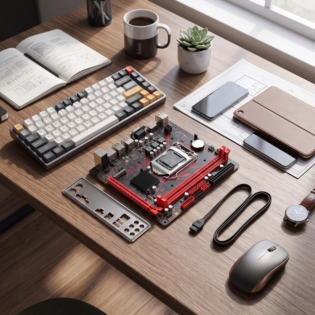 Alt view image 3 of 5 - Erchineko H81 Micro ITX Motherboard Mini ITX Motherboard LGA1150 DDR3 M.2 NVME for Core i7 i5 i3 E3 with 1080p VGA Dual Output PCIE2.0 x8 (1000Mbps Network Card)