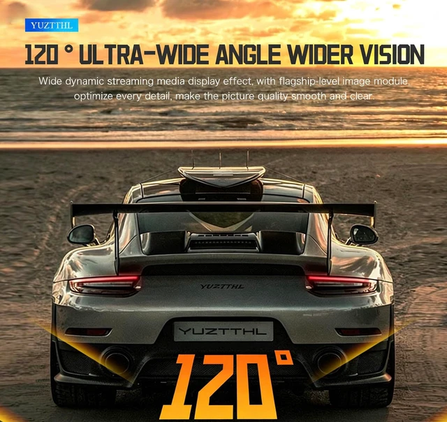 Alt view image 4 of 5 - YUZTTHL 6.25 Inch HD 1920 * 1080P Car Blind Spot Camera and Display System with Touch Screen and 2-Way Split Screen, Side Way Camera Mounting System (Black)