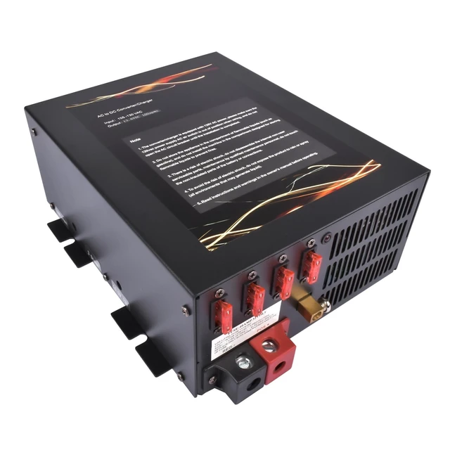 Alt view image 2 of 5 - 100Amp 12Volt Power Supply Converter 3-Stage Smart Charger #PM3-100LK Wide Voltage Range Overload Thermal Protection Lamerto