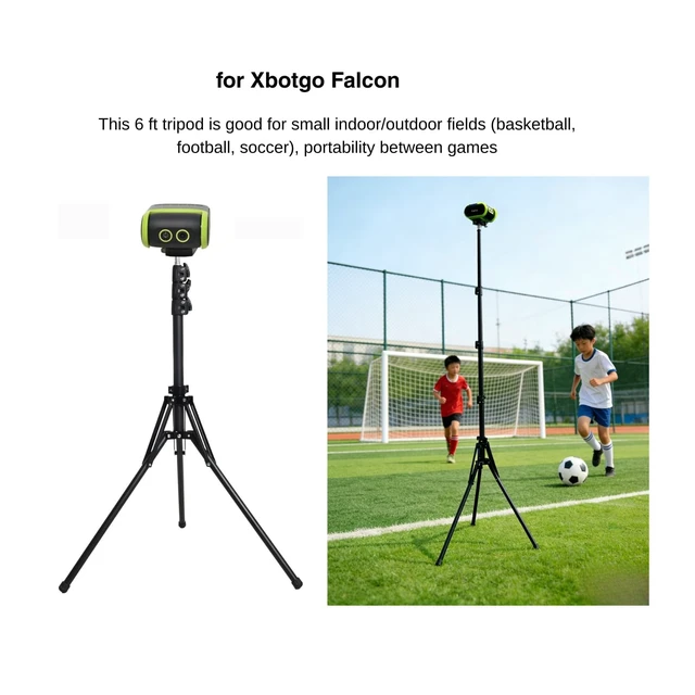 Alt view image 3 of 5 - Fotoleey 6FT Adjustable Tripod Stand for Xbotgo Falcon & Chameleon