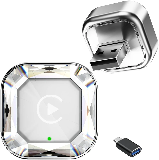 Main image of Rexyzen 2-in-1 Wireless CarPlay& Android Auto Adapter, Wireless Forever