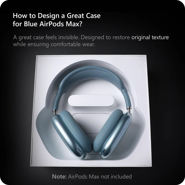Alt view image 2 of 5 - WOMIMT Silicone Case Cover for AirPods Max Headphone (for Blue)