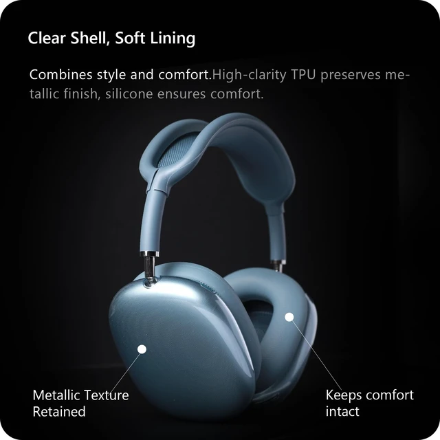 Alt view image 4 of 5 - WOMIMT Silicone Case Cover for AirPods Max Headphone (for Blue)