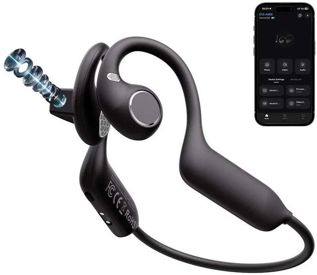 Main image of kafgoes Open-Ear Bone Conduction Headphones with Camera for Daily Life