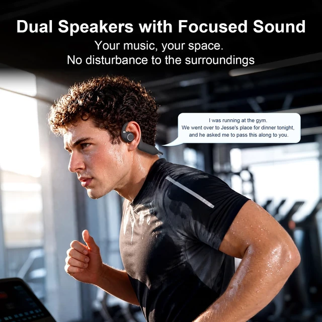Alt view image 5 of 5 - kafgoes Open-Ear Bone Conduction Headphones with Camera for Daily Life
