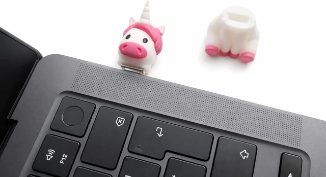 Alt view image 4 of 5 - tiny tulip Unicorn USB-C Flash Drive 64 GB for Phone or Laptop Gift Packaging - Cute Funny Gadget Android Smartphone USB C Stick Teen Girls Birthday Idea Kawaii Pink Novelty Thumb Pendrive