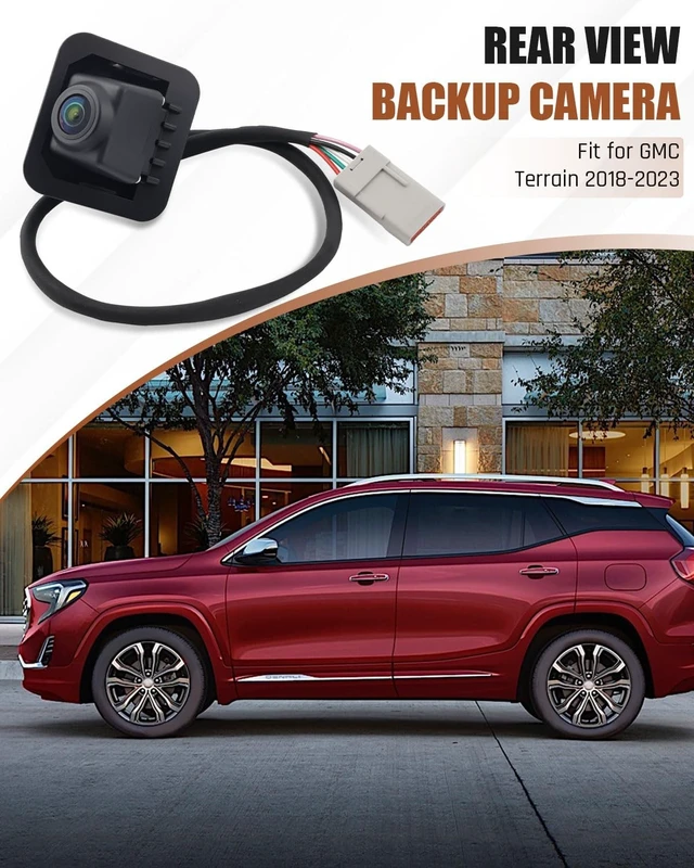 Alt view image 2 of 5 - 23188736 Rearview Driver Information Camera Fit for GMC Terrain 2018 2019 2020 2021 2022 2023,ABS Black Direct Installation