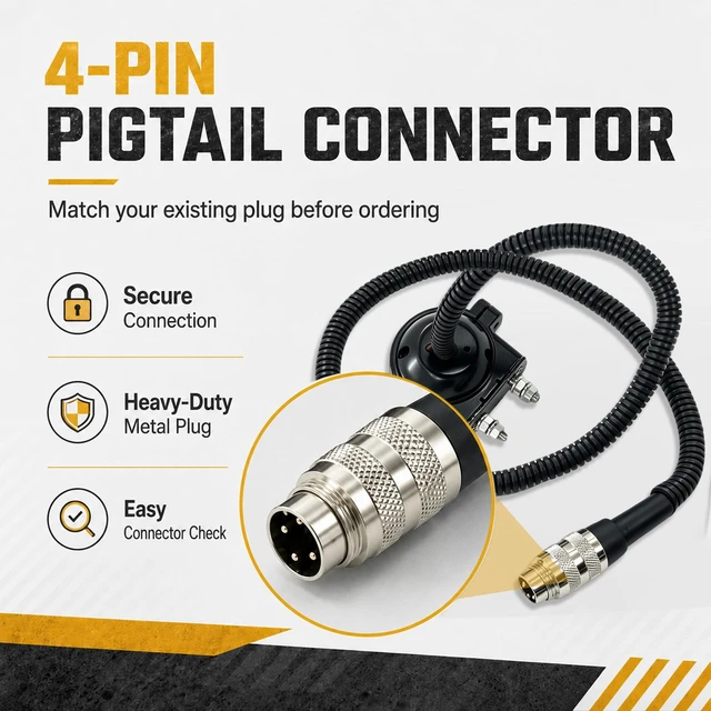 Alt view image 4 of 5 - 336-6684 Rear View Backup Camera Compatible with Caterpillar Equipment