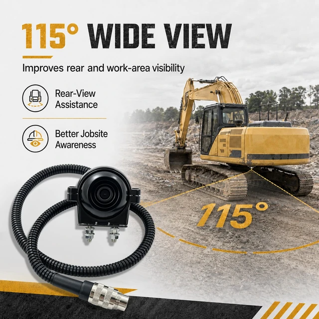 Alt view image 3 of 5 - 336-6684 Rear View Backup Camera Compatible with Caterpillar Equipment