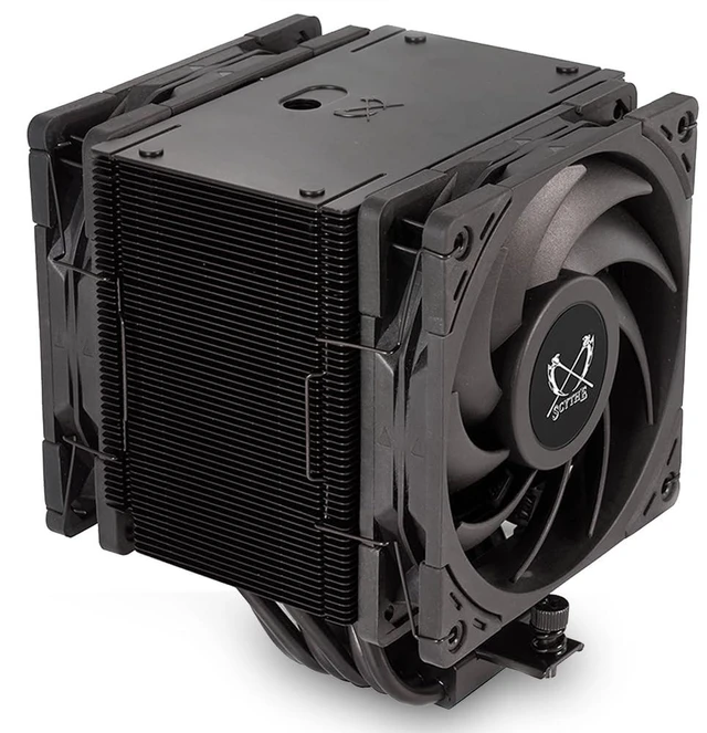 Main image of Scythe SCMG-6000DBE Side Flow CPU Cooler MUGEN6 Black Edition Dual Fan 6 mm Diameter Heat Pipes x 6