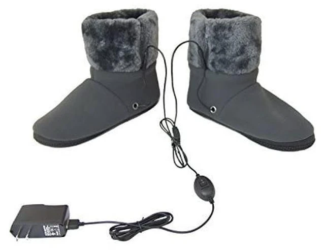 Alt view image 2 of 2 - ObboMed MF-2305M Far Infrared Carbon Fiber Heated Foot Warmer/Boots/Slippers, USB 5V 10W Auto Off, Size M: (fits Foot up to 41)