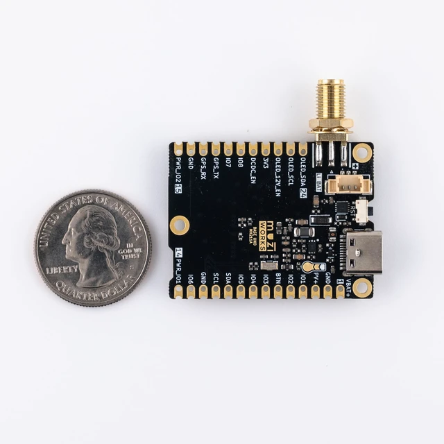 Alt view image 5 of 5 - muzi Base Uno Meshtastic Kit, nRF52840 SX1262 LoRa Development Board with 1500mAh Lipo Battery, USB-C, QWIIC, Support Solar and LiFePO4