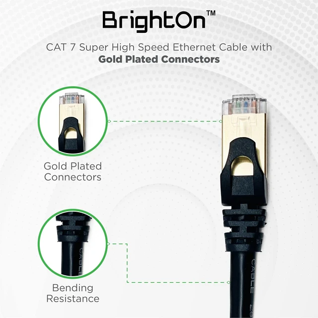 Alt view image 3 of 5 - BrightOn Optimized Cable Package Compatible with Xbox Series X/S ^^ 8K HDMI 2.1 HDR Black Cable 8K@60Hz/4K@120Hz ^^ CAT 7 Super High Speed Ethernet Cable ^^ Fast Charge (USB A to USB C) (2 Meter Cable