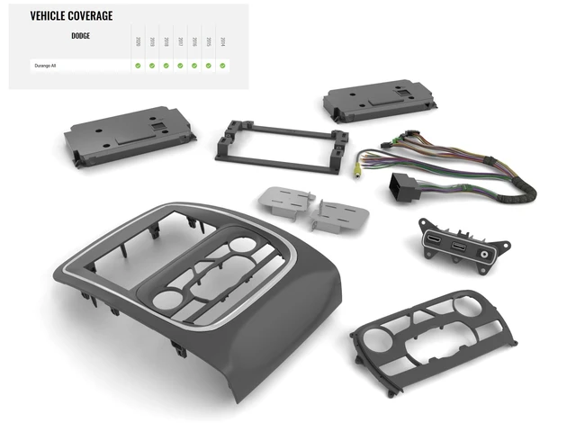 Alt view image 2 of 5 - Datalink Maestro KIT-DUR1 Dash Kit Solution and Installation Harness for Select 2014-2020 Dodge Durango Vehicles (ADS-MRR or ADS-MRR2 Module Also Required)