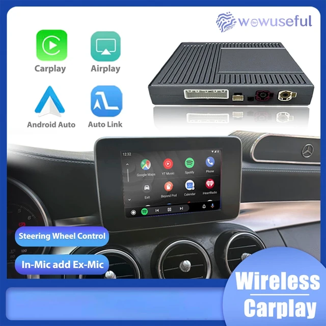 Alt view image 2 of 2 - Wireless Carplay Retrofit Kit Decoder For Benz NTG 4.5/4.7 System,ForW176,W246,W204,W212,C207/A207,W216/C216,C117/W117 W218,SL(13-16),R172,X156,W463,Android Mirror Link AirPlay CarPlay Camera F