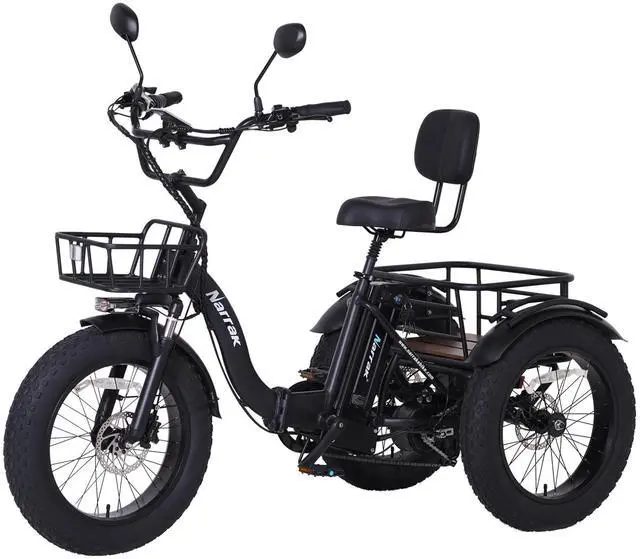 Main image of Narrak Folding Electric Tricycle (Color: Black)