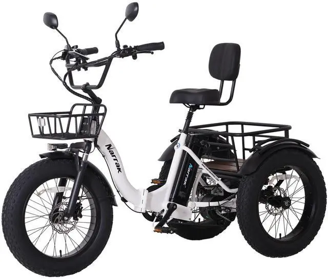 Main image of Narrak Folding Electric Tricycle (Color: White)