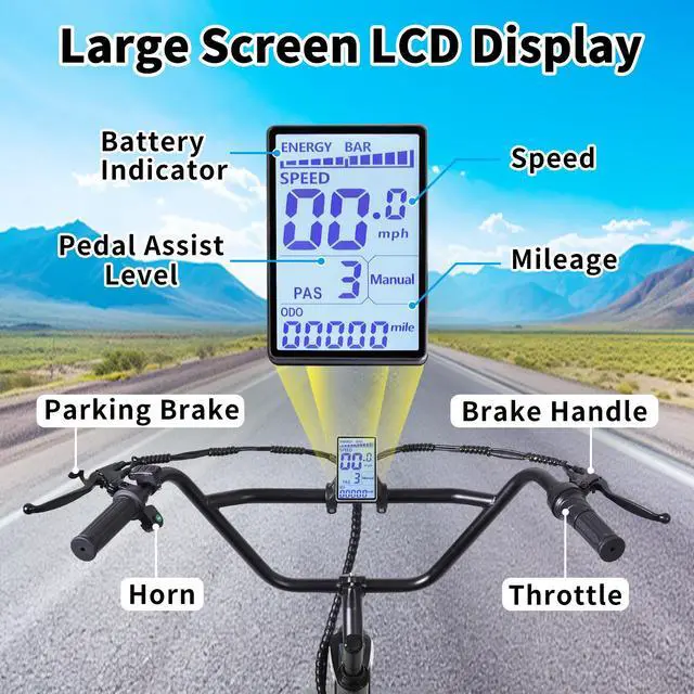 Alt view image 4 of 6 - Electric Tricycle for Adults,20" Folding Electric Trike,3 Wheels Electric Bicycle Bikes, 350W Step-Thru Etrike with 374WH Removable Battery and Large Basket for Women Men