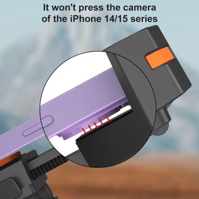 Alt view image 4 of 6 - Bike Phone Mount Holder,Motorcycle Phone Mount for Electric Scooter, Mountain Bike, Dirt Bike and Etrike - 360° Rotate Suitable for iPhone & Android Smartphones from 4.5-7.0 inches