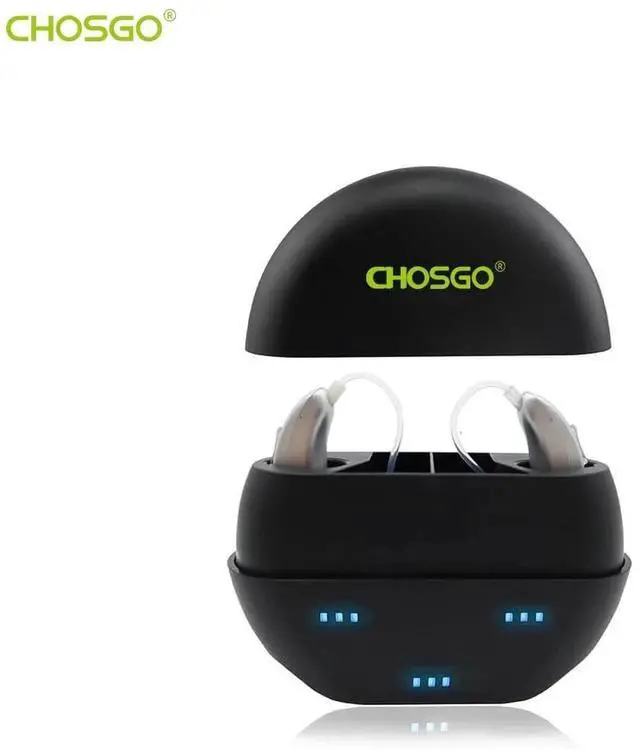 Main image of CHOSGO V402R Over-The-Counter Hearing Aids for Ear Rechargeable Seen on TV, Digital BTE Hearing Amplifiers for Old Age(Sliver)