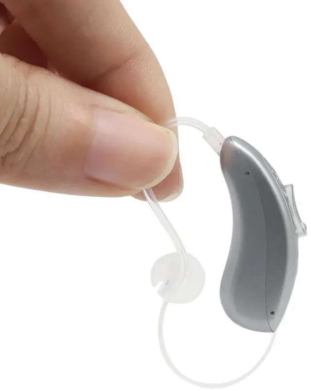 Alt view image 4 of 7 - CHOSGO V402R Over-The-Counter Hearing Aids for Ear Rechargeable Seen on TV, Digital BTE Hearing Amplifiers for Old Age(Sliver)