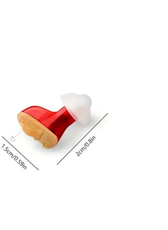 Alt view image 2 of 7 - CHOSGO Clear102 Noise Cancelling Personal Sound Amplifiers, In-the-Canal Hearing Amplifier for Seniors Seen on TV, 1 Red/Right