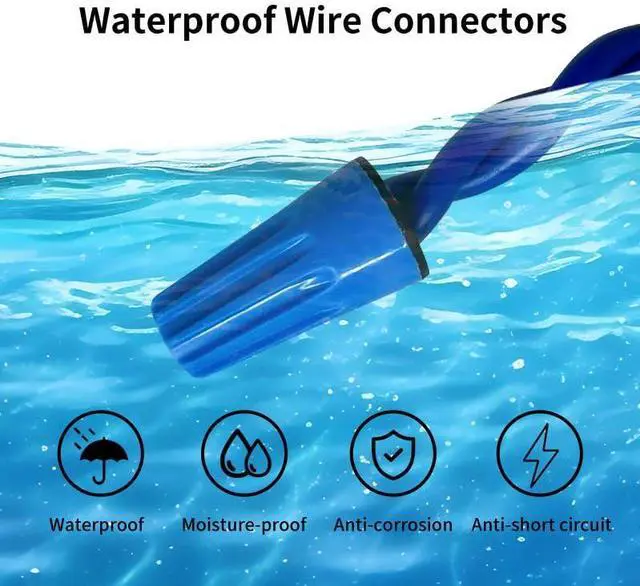 Alt view image 5 of 7 - Waterproof Wire Connectors, Arborix Waterproof Wire Connectors Nuts Set 40 pcs Electrical Connectors Filled with Gel Easy-Twist for Low Voltage and Irrigation Outdoor Landscape Lighting UL Listed