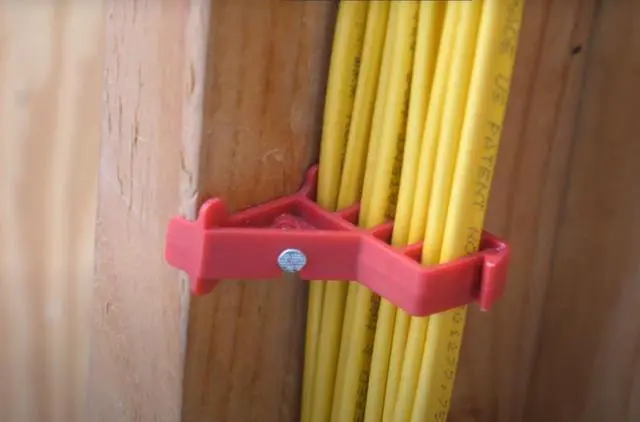Alt view image 6 of 7 - Arborix Wire Staples Electric Insulated Cable Ethernet Staples 50 Pcs Heavy-Duty Cable Stacker 15/16 in. Multi Wall Clip Cord Tacks for Wires On Wall