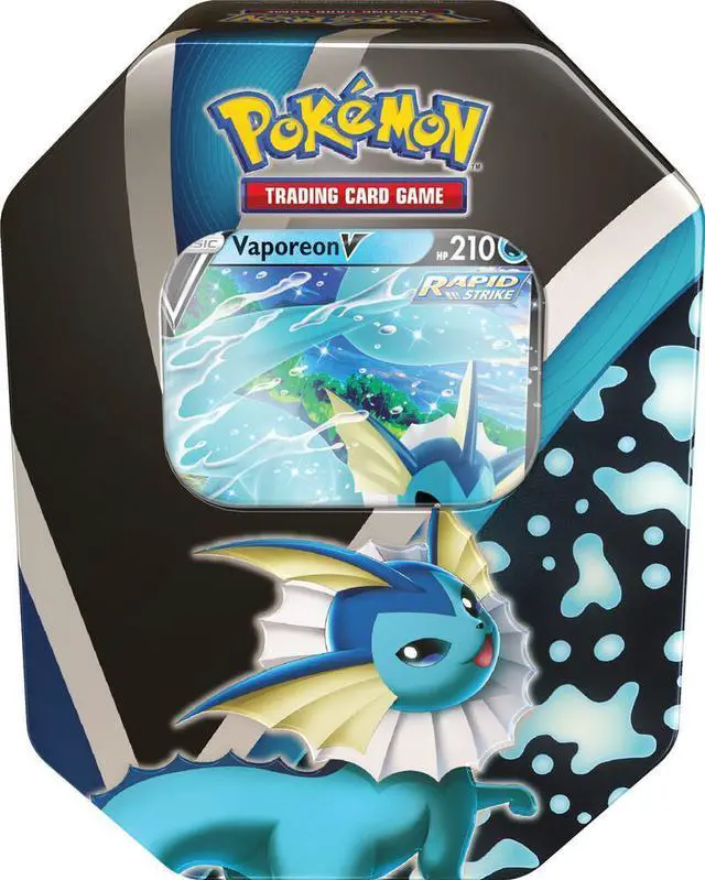 Main image of Pokemon TCG:  Eevee Evolutions Tin [Vaporeon V] - Miscellaneous Cards & Products