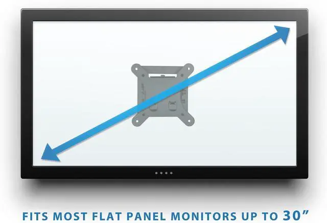 Alt view image 2 of 6 - Small TV Monitor Wall Mount | Quick Release | Fits 13-32 Inch LCD/LED Screen | Max 33 Lbs | Slim Tilting Design | Easy Installation