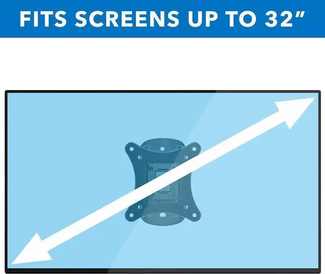 Alt view image 6 of 7 - MI-2829 Small TV Monitor Wall Mount | RV TV Mount | Quick Release VESA Wall Mount | Fits 19 20 21 22 23 24 25 Inch Screens | 75 100 VESA Compatible | Low-Profile Slim Design | 44lb Capacity