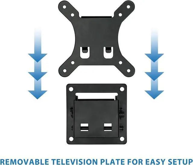 Alt view image 3 of 6 - Small TV Monitor Wall Mount | Quick Release | Fits 13-32 Inch LCD/LED Screen | Max 33 Lbs | Slim Tilting Design | Easy Installation