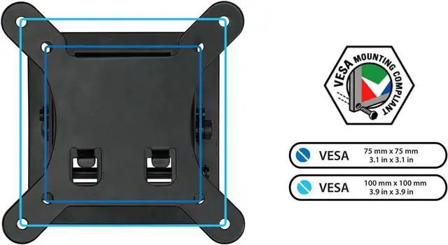 Alt view image 5 of 6 - Small TV Monitor Wall Mount | Quick Release | Fits 13-32 Inch LCD/LED Screen | Max 33 Lbs | Slim Tilting Design | Easy Installation