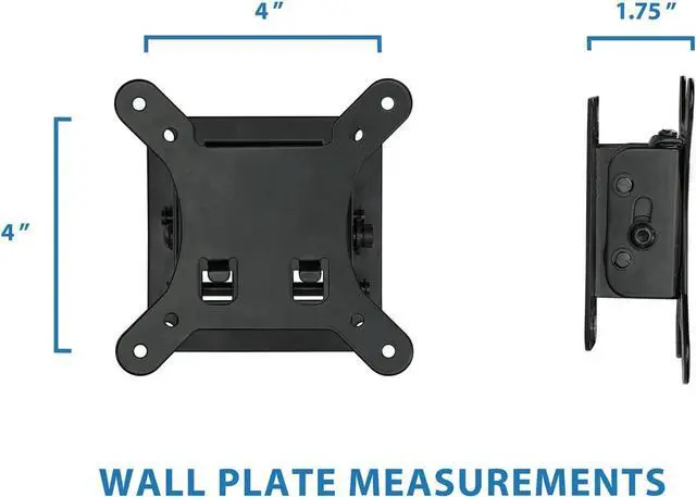 Alt view image 6 of 6 - Small TV Monitor Wall Mount | Quick Release | Fits 13-32 Inch LCD/LED Screen | Max 33 Lbs | Slim Tilting Design | Easy Installation