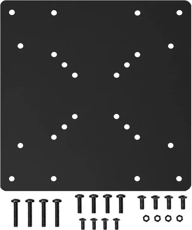 Main image of VESA Mount Adapter Plate - Monitor and TV Mount Extender Conversion Kit Allows 75x75, 100x100 to Fit Up to 200x200 and 200x100 mm Patterns, Heavy-Gauge Steel, Hardware Included
