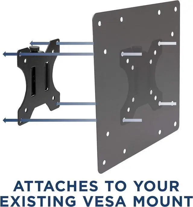 Alt view image 3 of 7 - VESA Mount Adapter Plate - Monitor and TV Mount Extender Conversion Kit Allows 75x75, 100x100 to Fit Up to 200x200 and 200x100 mm Patterns, Heavy-Gauge Steel, Hardware Included