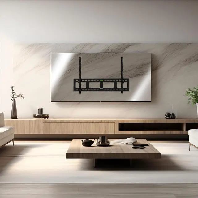 Alt view image 3 of 7 - Heavy-Duty Tilting TV Wall Mount for 43-90 Inch TVs, Low Profile Bracket Supports 220 lbs, Max VESA 800x600 mm, Fits 16/24 Studs, Adjustable Tilt to Reduce Glare